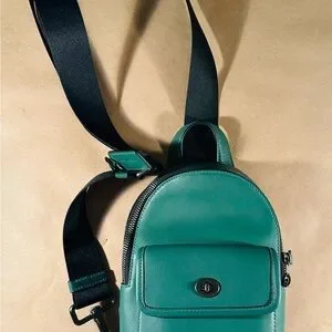 Coach Dark Green and Black Backpack Coach Hadley Backpack | Brixton Baker main image 4